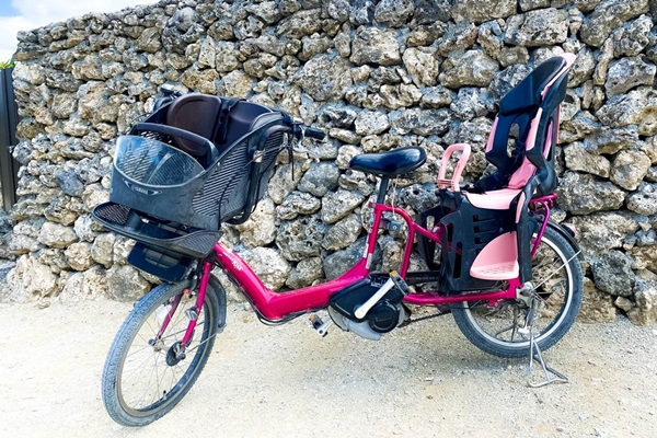 電動アシスト自転車（前後乗せ供台付き）